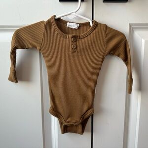 Jamie Kay Organic Cotton Modal Long Sleeve Bodysuit - Baker (Size Newborn)